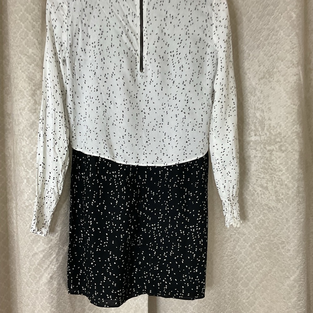 Zara Monochrome Speckled Dress - Picture 9 of 11
